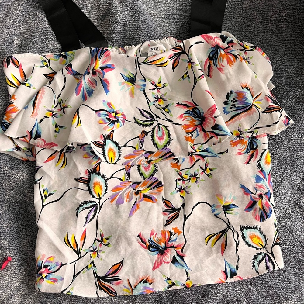 Floral off the shoulder blouse